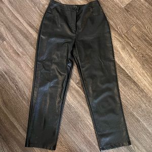 Nasty Gal Snake Print Faux Leather Pants